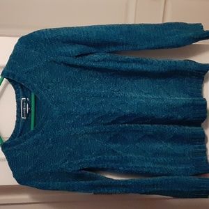 Women's Teal-Green Chenille sweater by Karen Scott. Size: XS.